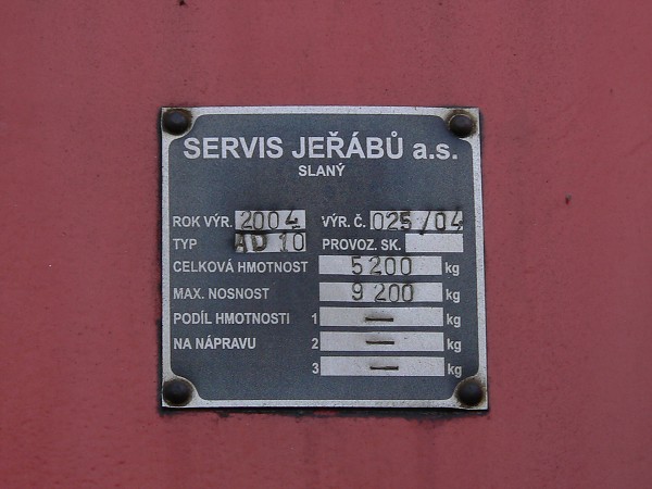 Pracovní jeřáb ŽDJ 5/3.1